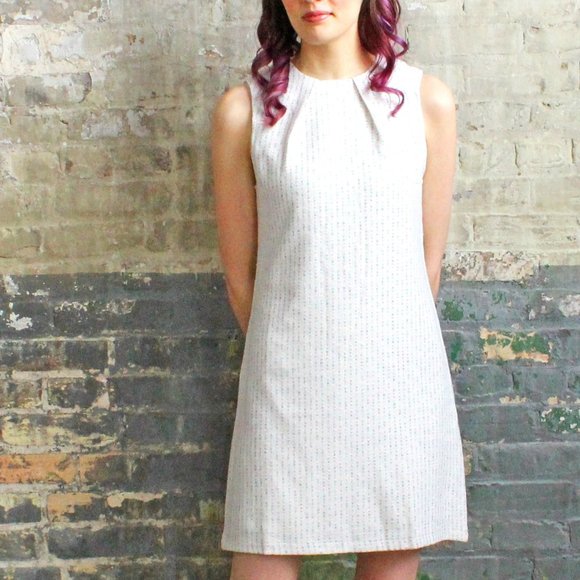 NWT Angeleye Rainbow Boucle Cream Dress - Picture 1 of 7